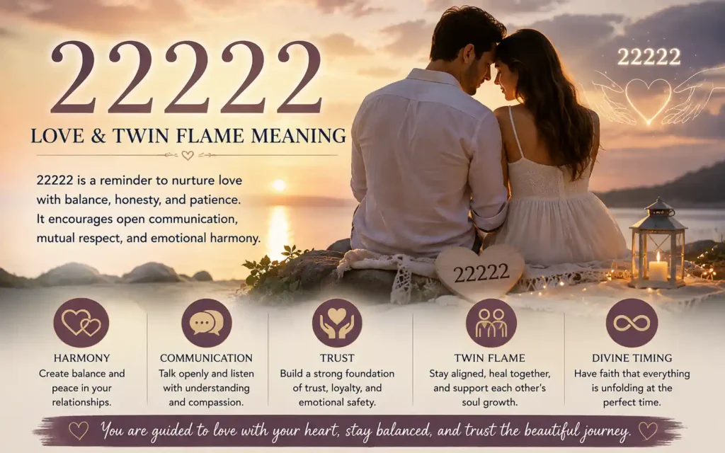 22222 Angel Number - Love and Twin Flame